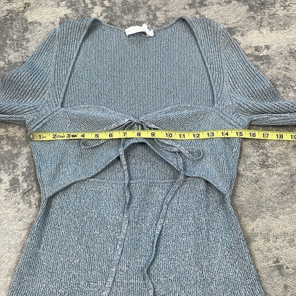 New Jonathan Simkhai Alexia Sweetheart Pullover Stretch Sweater Cut Out Sz XL - Picture 10 of 14